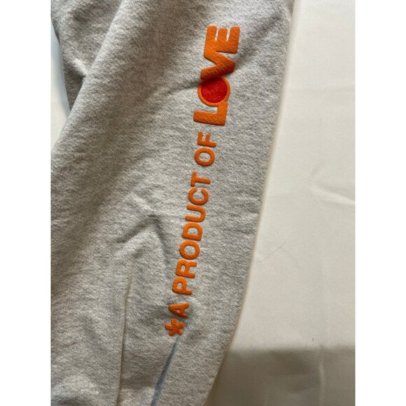 Love sweatpants womens large 32 x 33 gym jogger cuffed light gray - Picture 9 of 11